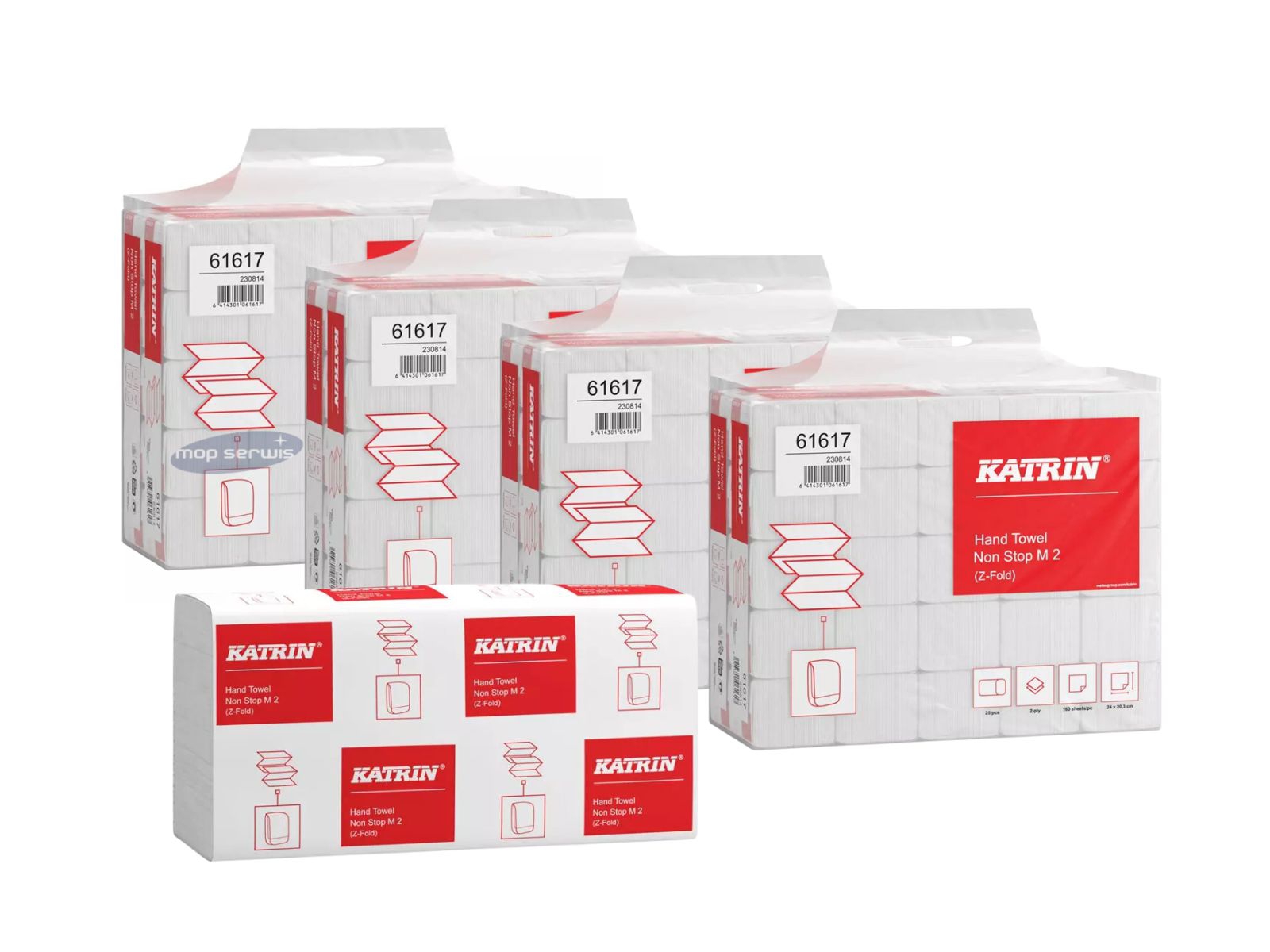 Multipack x4 Ręcznik Multifold Katrin 61617 3Panel